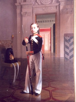 Портрет наследника цесаревича Николая Александровича (1843-1865) в форме кадета Первого кадетского корпуса. 1850-е гг.